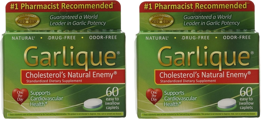 Garlique Caplets 60 Tabletten (60 Zähler (Pack von 2))
