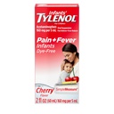 Infants' Tylenol Liquid Pain Relief and Fever Medicine, Oral Suspension, Dye-Free Acetaminophen für Sore Throat, Kopfschmerzen & Zähne, Fever Reducer für Kinder; Cherry Flavor, 2 fl. oz.; Packung von 1