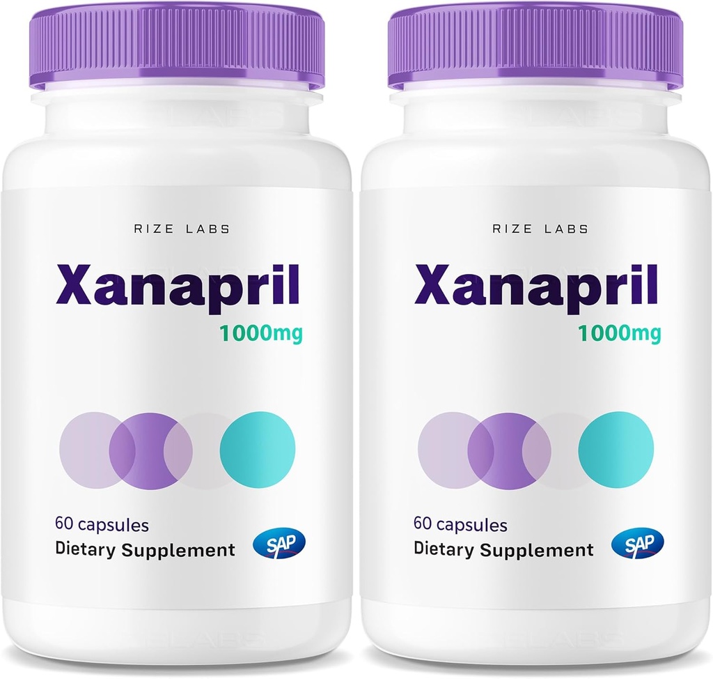 (2 Pack) Xanapril Capsule, Xanapril per una migliore sonno e cura del cervello, Xanapril Advanced Maximum Formula, Xanapril Herbal Supplement, Xanapril Pastillas Review (120 capsule)