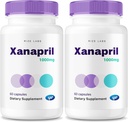 (2 Pack) Xanapril Capsule, Xanapril per una migliore sonno e cura del cervello, Xanapril Advanced Maximum Formula, Xanapril Herbal Supplement, Xanapril Pastillas Review (120 capsule)