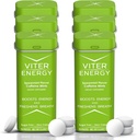 Viter Energy 40mg Koffein Minze - Zuckerfrei, B Vitamine, Vegan, Boosts Fast Energized Alert Focus, Koffeinierte Nootropic Ergänzung Pillen (Spearmint Flavor, 20pcs, 6 Pack, 120pcs Gesamt)
