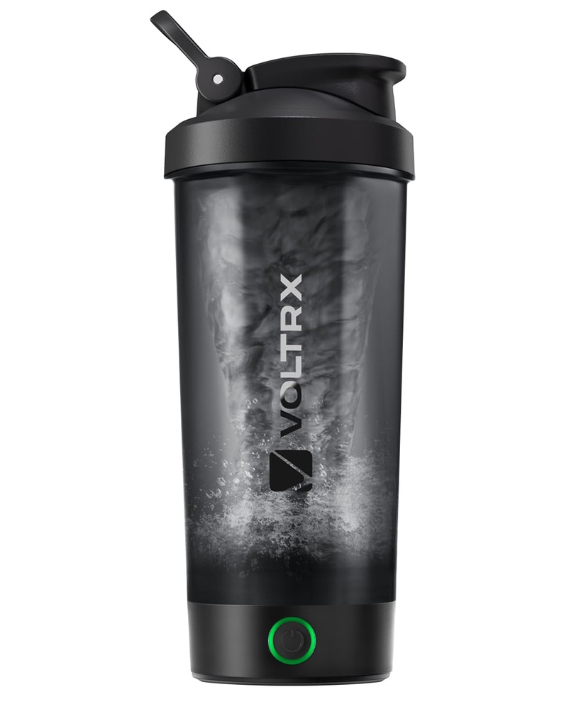 VOLTRX Protein Shaker Bottle, Merger USB C Rechargeable Electric Protein Shake Mixer, Shaker Cups for Protein Shakes and Meal Replacement Shakes, BPA Free, 24oz