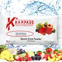 Krampade Anti-Cramping Potassium Replacement Sports Boissons - 2K Fruit Punch Unique Servir Sans Couleur