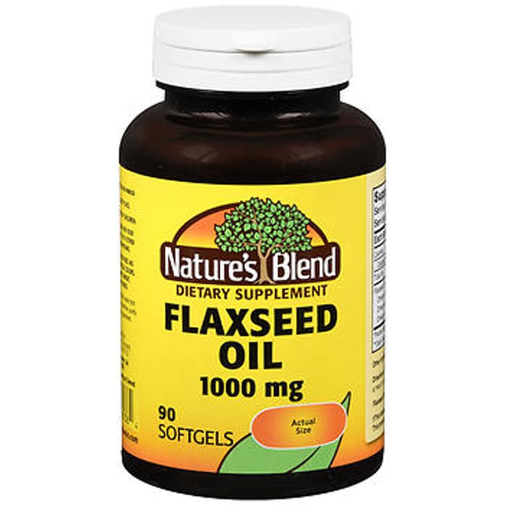 Olio di lino di miscela della natura 1000mg Gelcaps 90 Ct