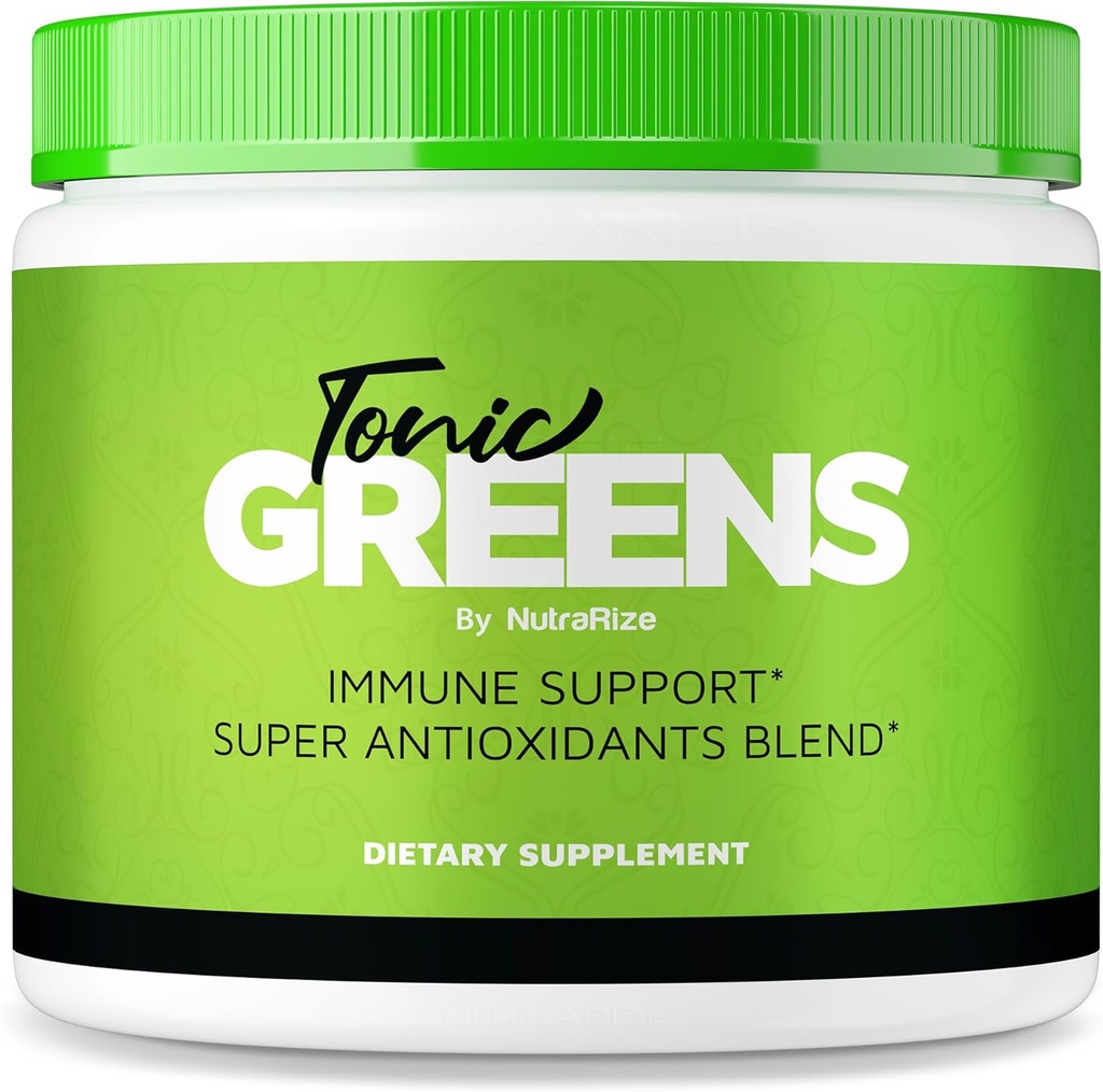 NutraRize Tonic Greens, All-Natur-Ergänzung in einem Jar für Immununterstützung, Delicious Way to Detox The Body, Tonic Green Powder for Health and Wellness Bewertungen (30 Portionen)