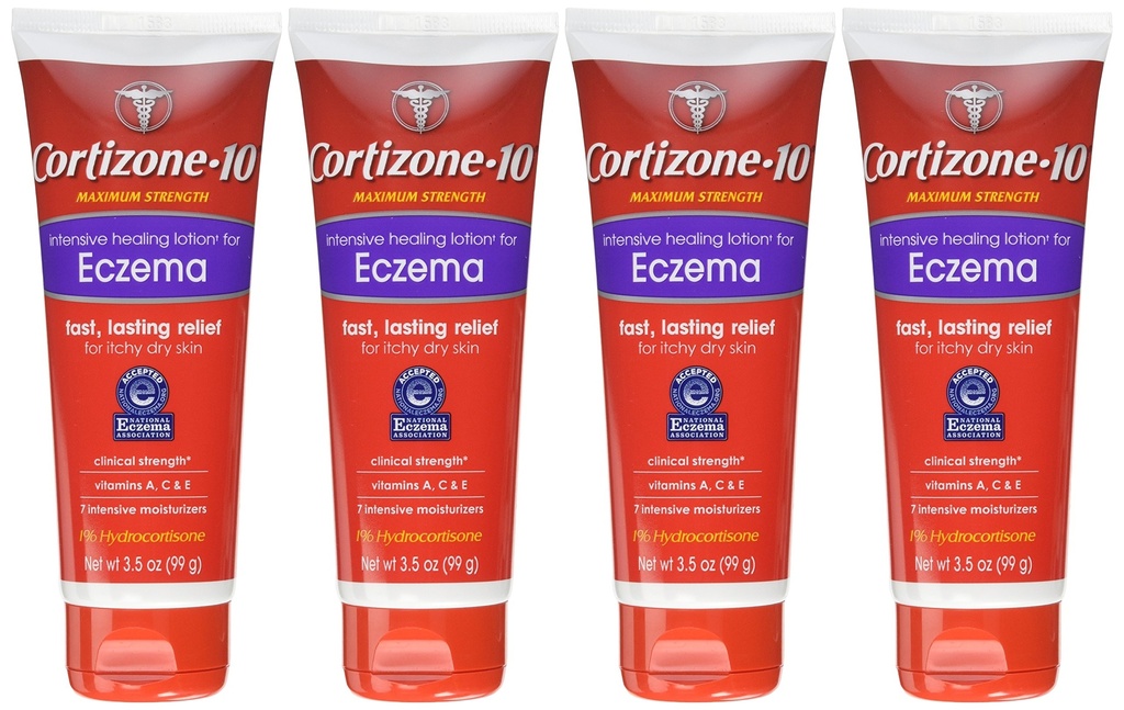 Cortizone 10 Intensive Heilung Eczema Lotion 3.5 Oz (4 Pack)