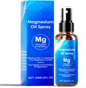Olio di Magnesio Spray, Magnesio Olio Skin & Body Extra Strength, 60Ml Pure Magnesium Chloride Oil Spray, Organic Natural Magnesium Spray, Facile da assorbire e utilizzare
