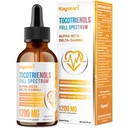 Spettro completo di Tocotrienols Supplemento 1200mg- Tocotrienol Vitamina E Liquido,Tocoferol-Free - Miscela Antiossidante Superiore - Assorbimento Superiore - 2 fl oz,30 Serve