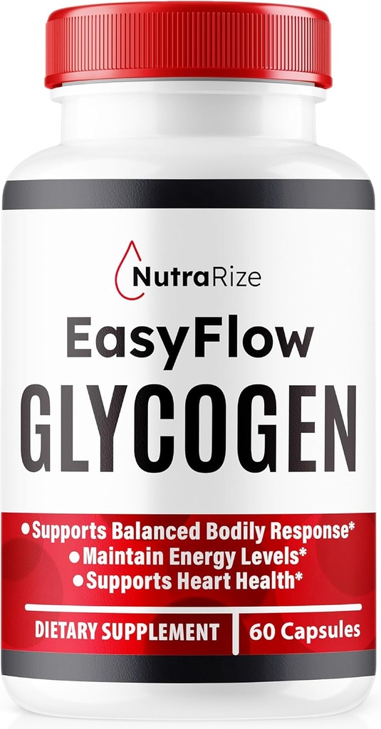 NutraRize Easy Flow Glycogen, EasyFlow Glycogen Support Capsule, Easy Flow Glyco Optimizer, Official EasyFlow Glyco Optimiser Caps, Easy Flow Detox Cleanse, Easy Flow Glycol (60 capsule)