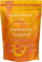 kathy ireland Immune Support Powder, Wellness Booster, Integratore di difesa dell'immunità con vitamina C, D, Zinc & Elderberry, Miscela di bevanda istantanea, Mandarine Orange, 7,4 oz