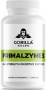 Gorilla Gulps - Primalzymes - Max Strength Verdauungsenzyme, 60 Veggie Kapseln