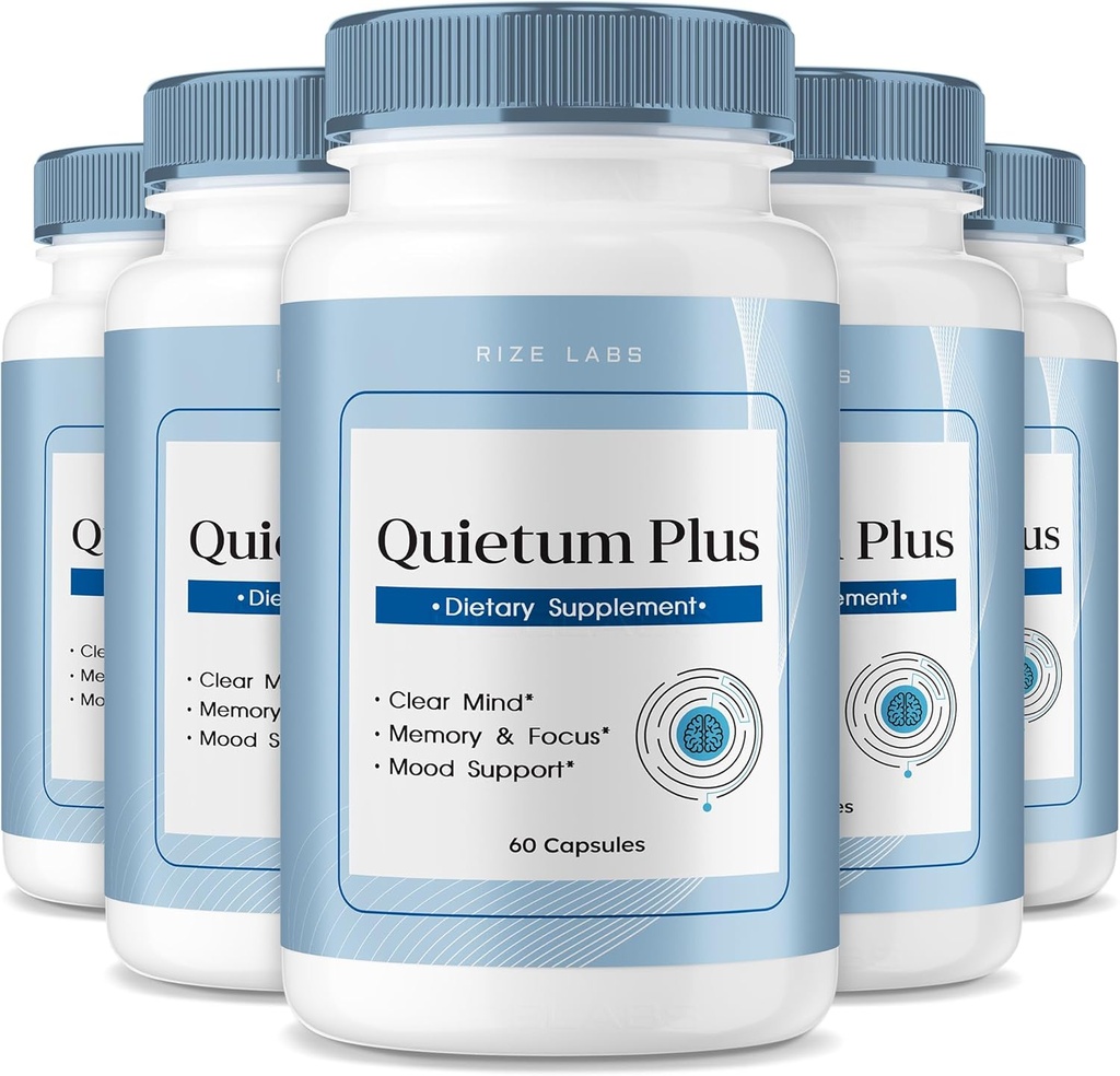 rize labs - Quietum Plus Tinnitus Relief Kapseln Ergänzung, Erweiterte Formel Reduzieren Ohrring, Pillen zur Unterstützung der Hörfunktion (300 Kapseln)
