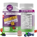 ProCare Health Bariatric Chewable Multivitamin con Iron 18mg (30 compresse) - Fruit Punch Flavor Bariatric Multivitamin Chewable for Gastric Bypass & Maniche Gastrectomy Pazienti* (1 Mese di Alimentazione)