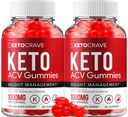 (2 Pack) Crave Keto ACV Gummies - Advanced Formula Crave Keto Plus ACV Weight Management Gummies Apple Cider Vinegar Crave ACV Gummies Integratore alimentare Recensioni Uomo Donne (120 Gummies)
