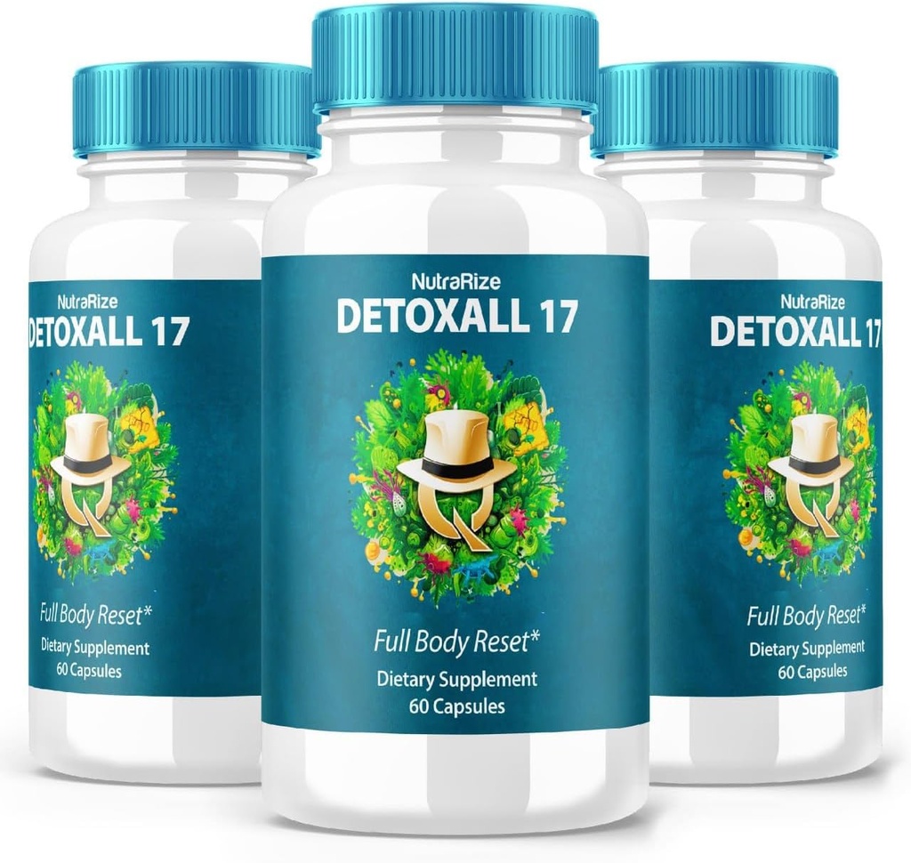 (3 Pack) DetoxAll 17, DetoxAll 17 Full Body Reset, DetoxAll17 Integratore alimentare per Salute e Benessere Complessiva, Massima resistenza All-Natural Pills to Boost Energy, Detox Tutto 17 Review (180 Capsules)