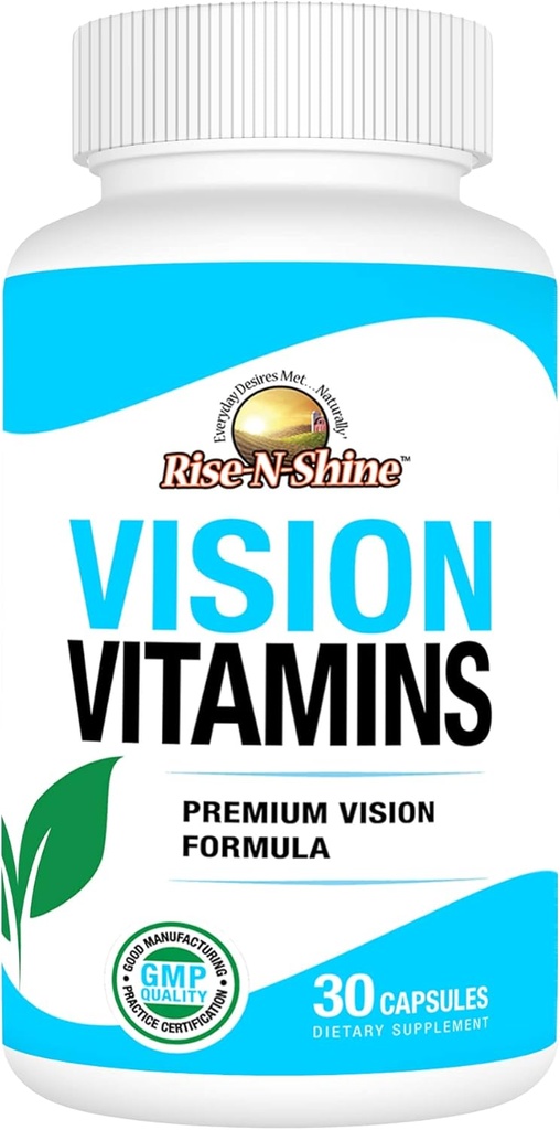 Formule Vitamines Vision avec Lutéine, Vitamine A, Taurine, Zinc, Racine Turmère et plus pour soutenir Vision 30 Compte
