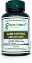 Suppléments organiques verts Acné, Acide azélaïque, 90 VCaps, Haute Absorbable, Non-OGM, Sans gluten, (Single)