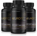 (3 Pack) NeuroTest Kapseln - NeuroTest Nahrungsergänzung für Männer, NeuroTest Tägliche Formel für allgemeine Wellness und Spitzenleistung, Erweiterte Formel Pillen, Neurotest Bewertungen (180 Kapseln)