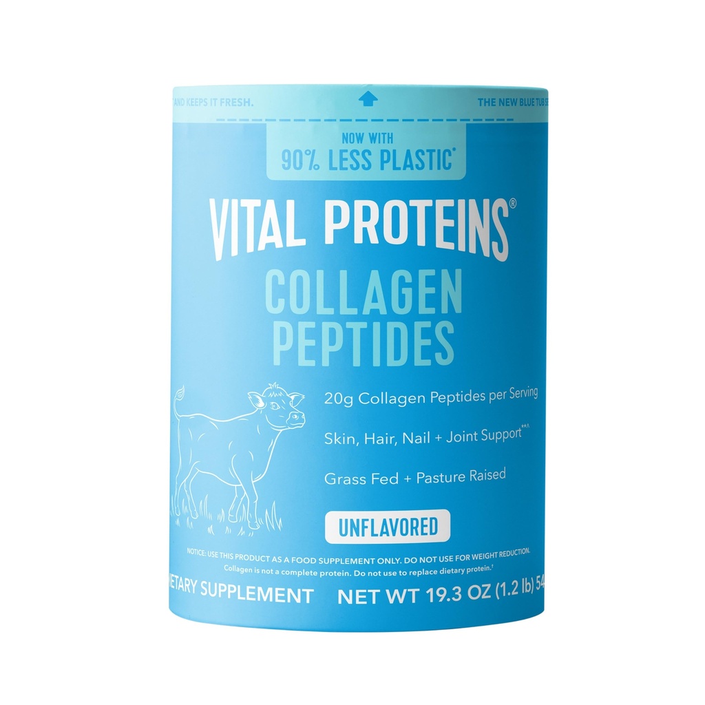 Peptidi di collagene di proteine vitali - Peptidi di collagene di erba Fed per capelli, unghie, pelle, Bone & Joint Health, non aromaed, 27 Serve