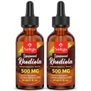 57,000 MG Supplément actif de Rhodiola Rosea, Extrait de racine de Rhodiola, liquide pour haute absorption, Extrait de racine de Rhodiola Rosea Teinture pour l'énergie, le stress, l'humeur, végétalien, 120 ml