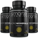 (3 Flaschen) 15mg Zinkglyccinat von Albion® 6 Essential Trace Bisglycinat Minerals, Mangan, Boron, Chrom, Selen, Molybdän Supplement 90 Pflanzenbasierte Vegankapseln