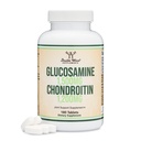 Glucosamin Chondroitin Triple Strength (1.500mg Glucosamin Sulfat, 1.200mg Chondroitin) 180 Tabletten, Zwei-Monats-Versorgung (Joint Support Supplement) Glutenfrei, Nicht-GVO von Double Wood