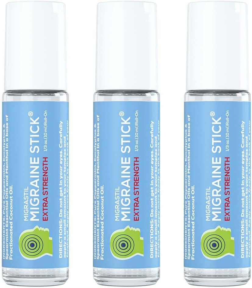 Basic Vigor Migrastil Extra Kraft Migraine Stick Erweiterte Formel. Starke Aromatherapie rollen mit Menthol und ätherischen Ölen. Kein Lavender. Hergestellt in den USA.