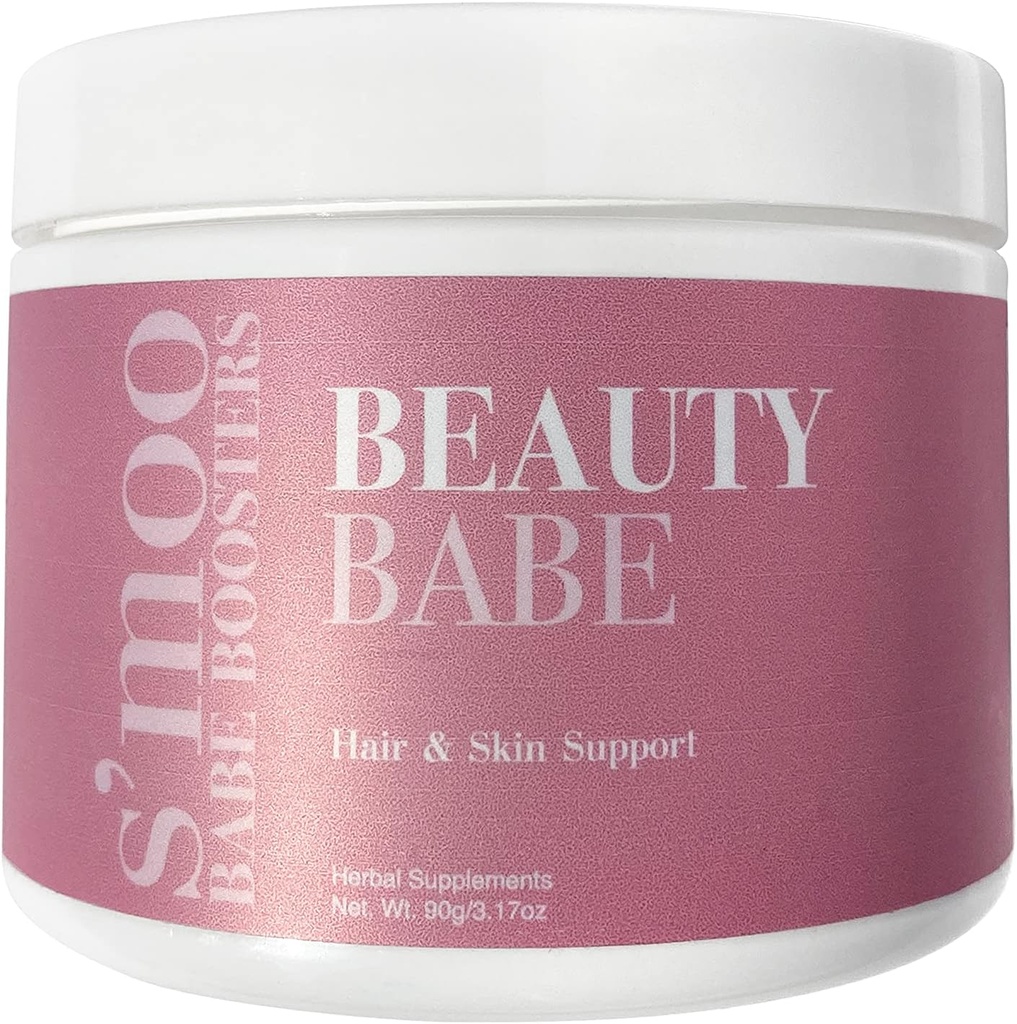 S'moo Beauty Babe Hair Nails e Skin Powder Supplement | Support Skin, Anti Aging, Glowing & Health, e Migliorare la crescita e la resistenza dei capelli e dei capelli senza glutine (30 porzioni)