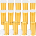 Bottiglie Pillole Vuoto con Caps(14 Pack), 8 Dram Piccolo Bottiglia di Medicina di Plastica Facile Aperto Prescrizione Farmaci Contenitore Vials Clear Travel Pill Bottiglia