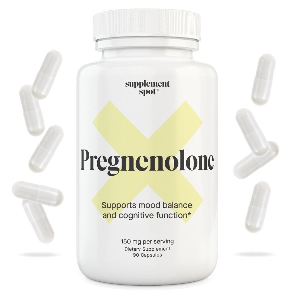 Pregnenolone 150 Mg Energy Supplement – Pregnenolone unterstützt Gesunde Stimmung für Frauen und Männer (90 Servierungen)