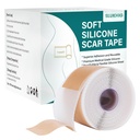 Silikon Narbenblätter (1.6"x 158" Roll-4M), Silikon Narbenband für Narbenentfernung Behandlung, wiederverwendbare Silikon Narbenstreifen für C-Section, Keloid, Burn, Akne, chirurgische Narben