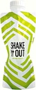 Bouteille de Shaker Collapsible pour Shakes Protein, Suppléments - 12 once réutilisable, recyclable, bouteille de voyage
