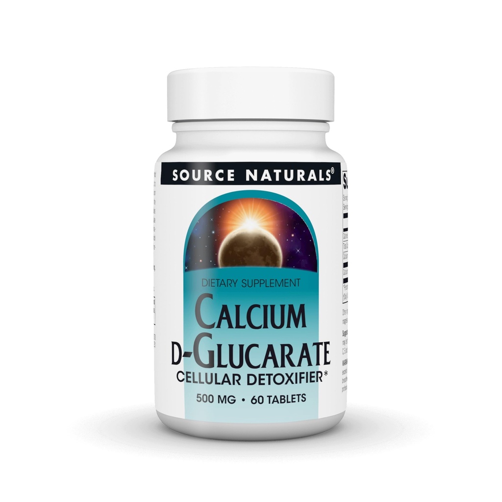Fonte Naturals Calcium D-Glucarate 500mg Detossizzatore cellulare - 60 compresse