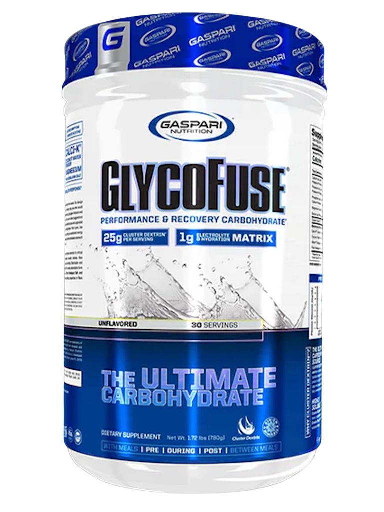 Gaspari Nutrition Glycofuse: Performance and Recovery Carbohydrate, 25g Cluster Dextrin und 1g Elektrolyt- und Hydration Matrix (30 Portionen, entflammt)