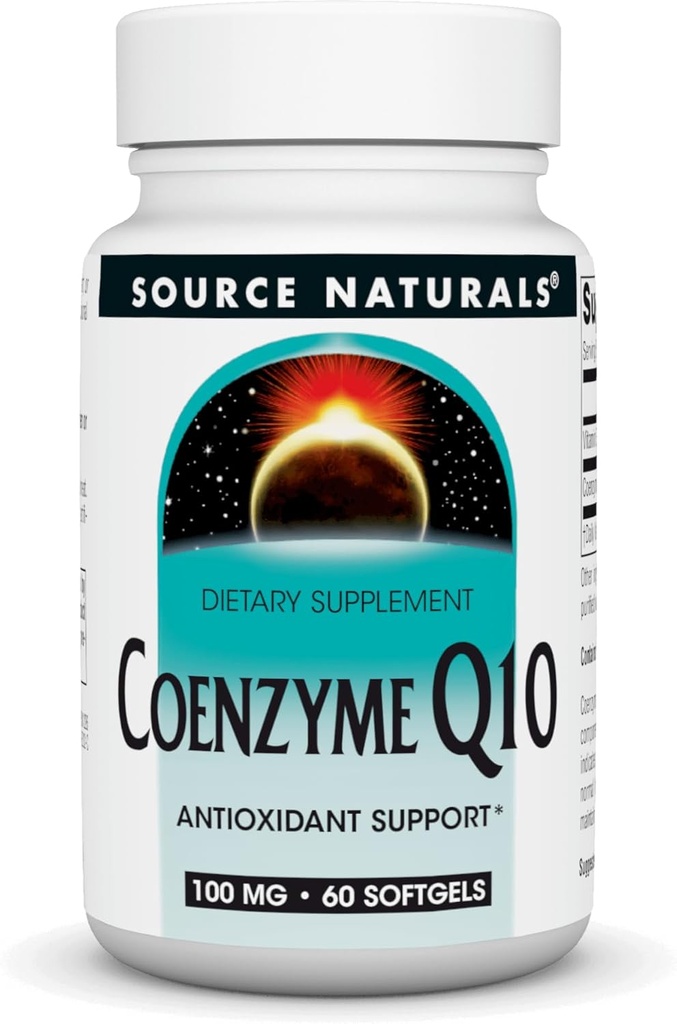 Quelle Naturals Coenzym Q10 Antioxidans Unterstützung 100 mg für Herz, Gehirn, Immunität, & Liver Unterstützung - 60 Softgels