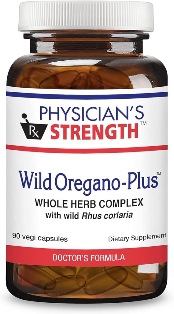 Force du médecin Origan sauvage-Plus - 90 capsules - Soutient un système immunitaire sain, la digestion et les os et les articulations - Non-OGM - 90 portions
