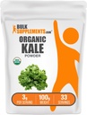 BulkSupplements.com Bio Kale Powder - Greens Powder, Superfood Supplement - Vegan & Glutenfrei, 3g pro Servierung, 100g (3,5 oz) (Pack von 1)
