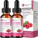 (2 Confezione) Magnesio Complesso Integratore con Magnesio Glycinate,Citrate, Malate,Taurate, 8-in-1 Magnesio Complesso Gocce Liquide per Cervello,Sleep,Nerve, Muscolo,Bone,Cramps,Heart, Non OGM Senza Gluten