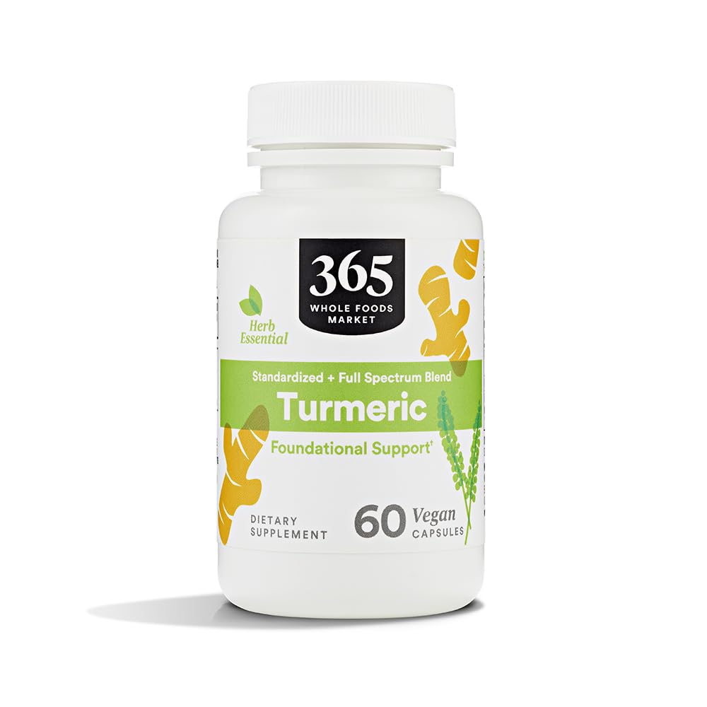 365 Par marché des aliments entiers, Turmeric, 60 comtes