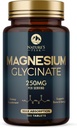 Magnesium Glycinate Chelat für Max Absorption - unterstützt Knochen, Muskeln, Nerves & Heart Health, Nature's Sleep and Stress Support, Beste Magnesium Supplement Pillen für Ganzkörperunterstützung - 180 Tabletten