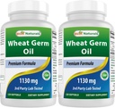 Meilleurs naturels Huile de germe de blé 1130 mg 120 Softgels (paquet de 2)