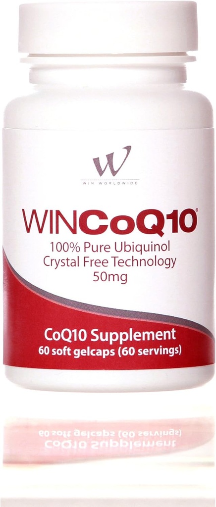 Win CoQ10 Pure Ubiquinol 50 Mg, 60 Servings