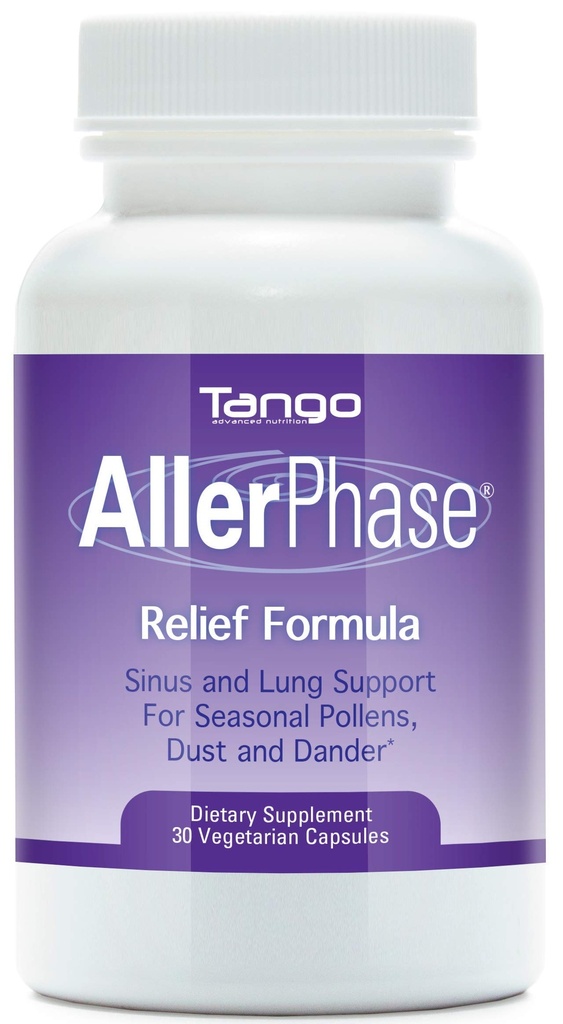 AllerPhase Natural Herbal Sinus und Lung Relief Supplement für Saisonale Respiratory Discomfort Caused von Pollens, Dust und Dander (30 Vegetarische Kapseln)
