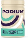 Podium Nutrition, Instantized BCAA Powder, Hydro and Salt, Blue Razz Slushie, 30 Servierungen, Elektrolyte, Hydration, Erholung