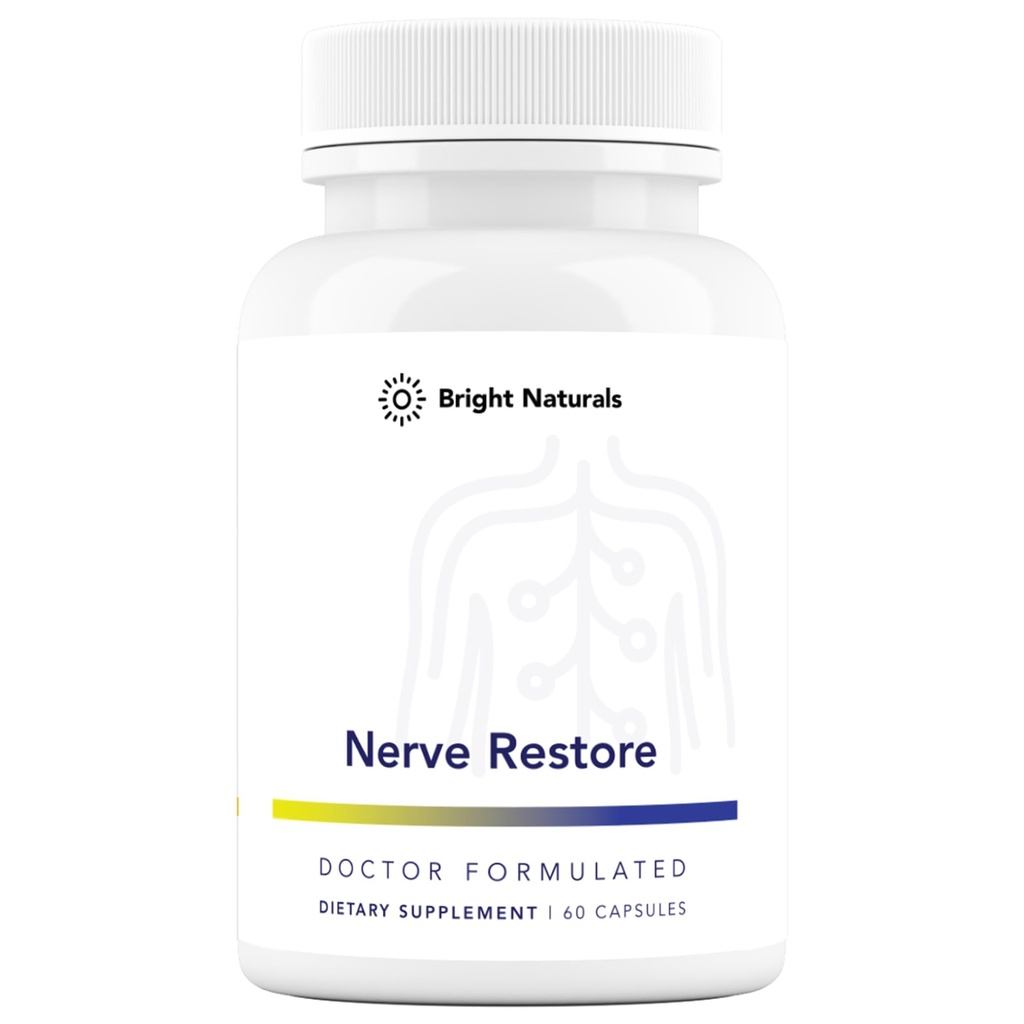 Nerve Restore - Nerve Support Supplement - Include Pea, White Willow e B-Vitamin Nerve Support Complex per il supporto sanitario avanzato Nerve - Made in the USA, 60 Capsule