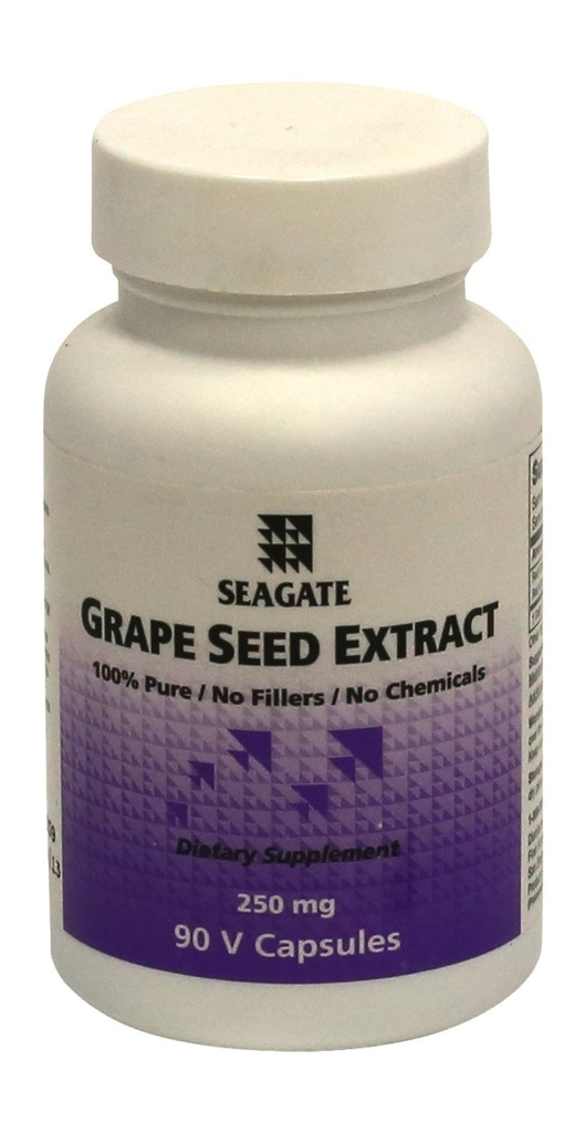 Prodotti Seagate Grape Seed Extract Integratori 250mg, 90 Veg Capsule