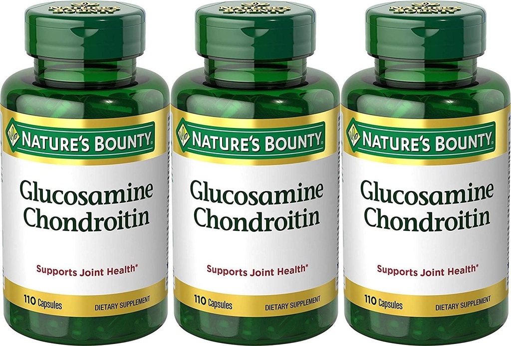 Complexe de Chondroïtine de Glucosamine Bounty de la nature, 110 comtes (paquet de 3)