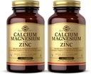 Solgar calcio magnesio più zinco, 100 compresse (pacchetto di 2) - promuove ossa sane e denti - Supporta Nerve & Funzione muscolare - Non OGM, Vegan, Gluten Free, Dairy Free, Kosher - 66 Serve totali