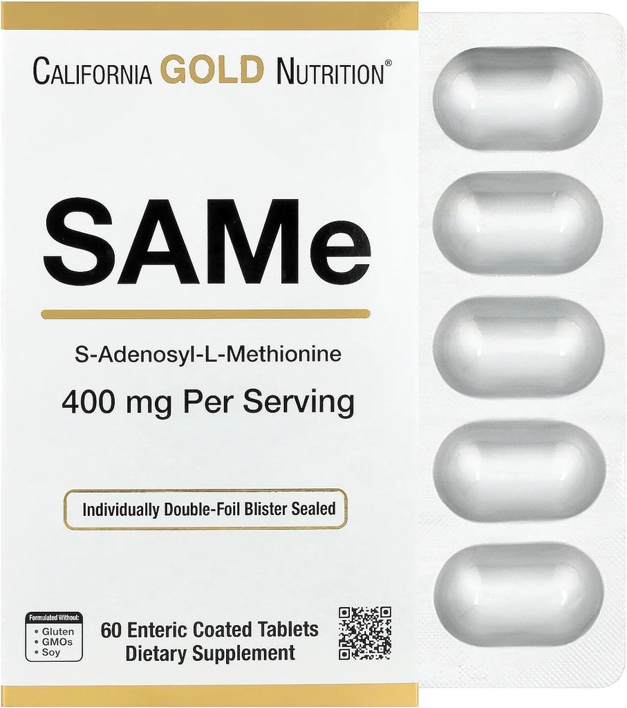 California Gold Nutrition Same, Disulfate Tosylate, 400 mg, 60 compresse rivestite Enteric