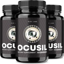 Rize labs Ocusil Capsules, Ocusil Support Eye Supplement, Ocusil Lubricant per migliorare la concentrazione e la messa a fuoco, Ocusil All-Natural Pills for Healthy Eyes (180 Capsules) (Pack of 3)